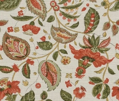 Cochin Green Rust On Beige