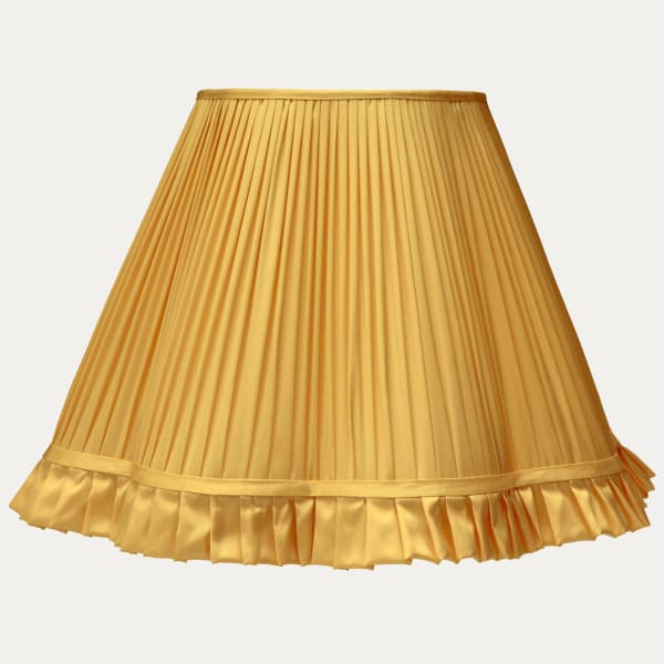 Jaune Dor Taffetas Silk Scallop Lampshade