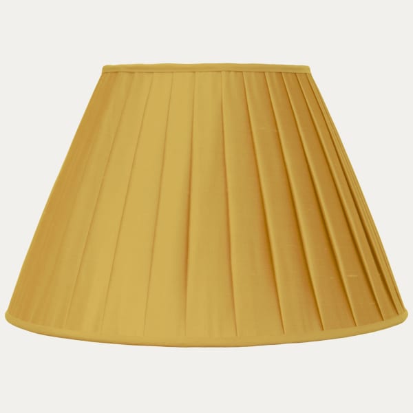 Jaune Dor Faille Hamilton Silk Box Pleated Lampshade