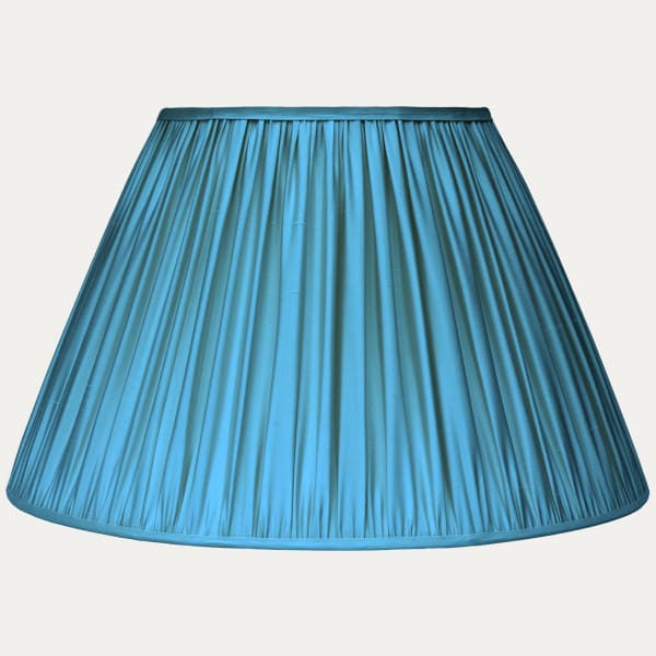 Douppion Turquoise Silk Empire Lampshade