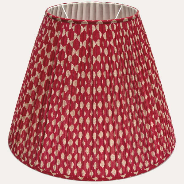 Stunning Red Vintage Sari Lampshade