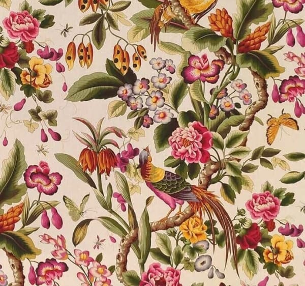 Pheasans Canvas Gold Multicolor