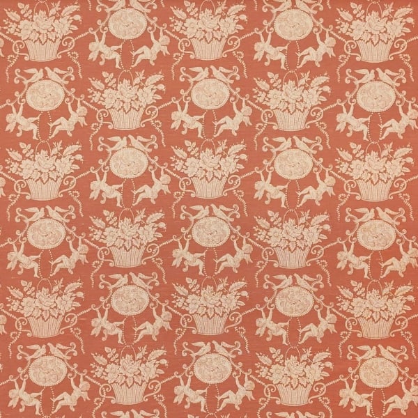 Toile Cherubins Rouge Saumon