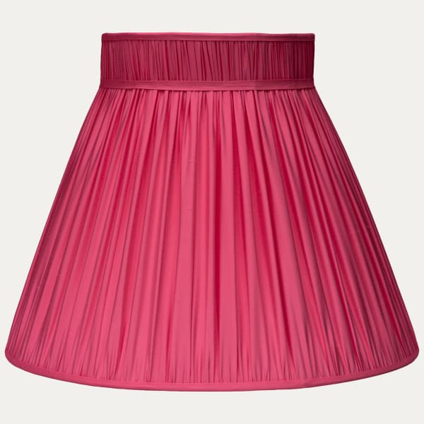 Douppion Bubblegum Silk Collar Top Lampshade
