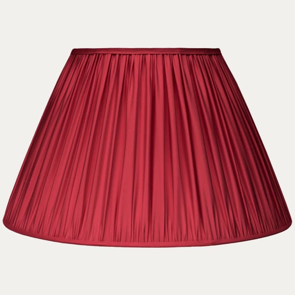 Douppion Cherry Silk Empire Lampshade