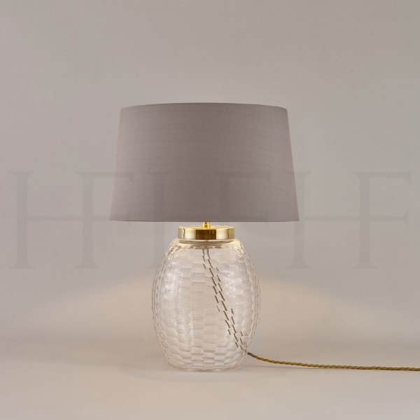 Mala Table Lamp Small Clear Honeycomb