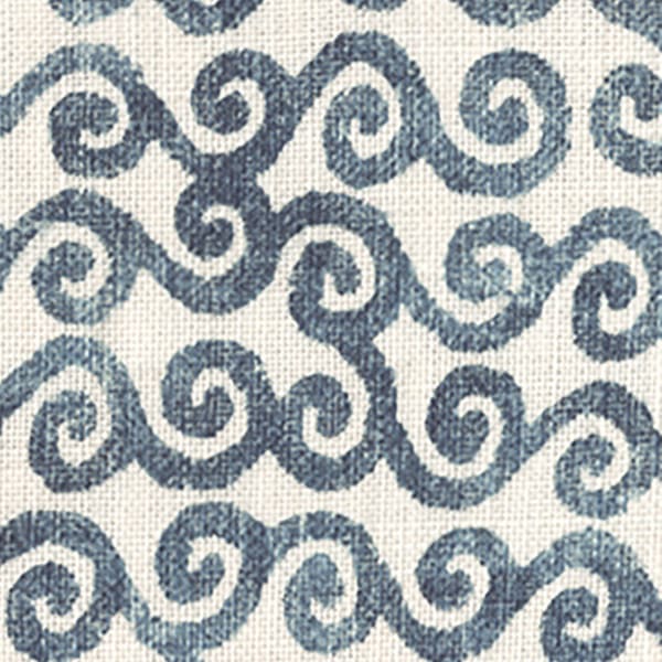 Cloud Scroll Positive Indigo