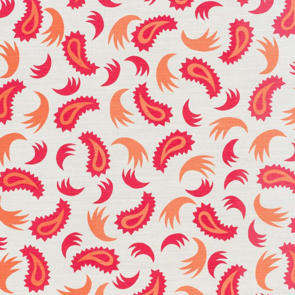 Tear Drop Pink Orange On Oyster