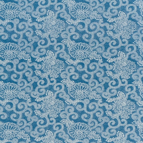 Wabi Sabi Bright Blue On Oyster