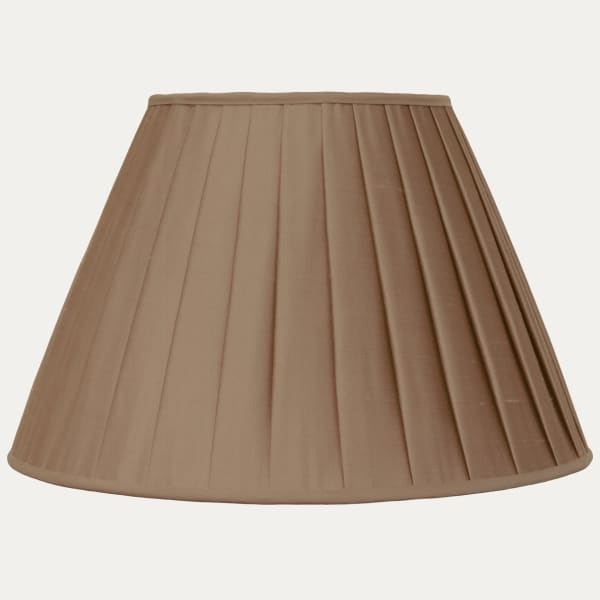 Rose de Bois Silk Box Pleated Lampshade