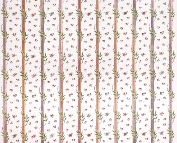 Percale Les Pampres Blanc Multicolore