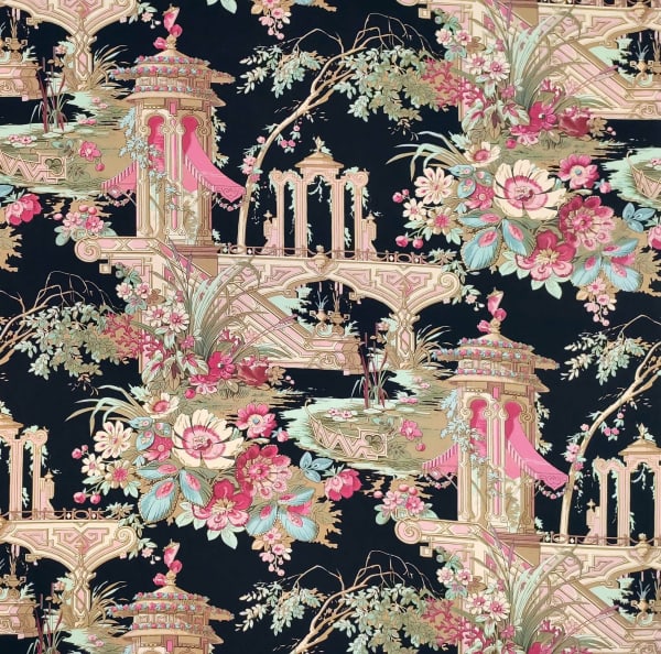 Pekin Canvas Black Multicolor