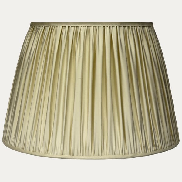 Douppion Celery Silk Pembroke Lampshade
