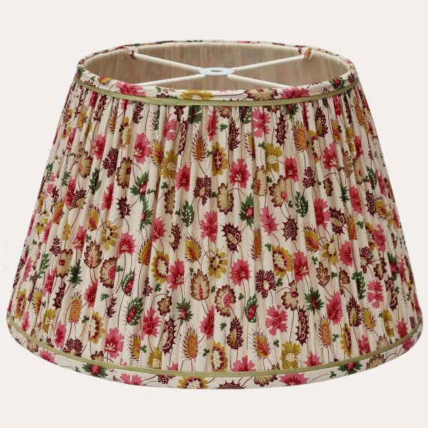 Toiles de Mayenne Elyseum Handsewn Lampshade with Contrast Silk Filet