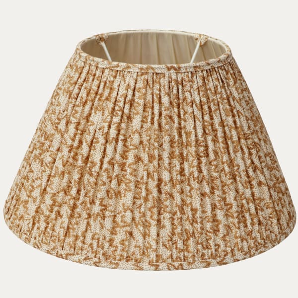 Nathalie Caramel Handsewn Gathered Lampshade