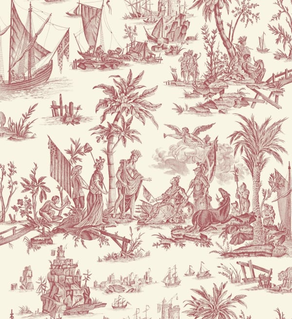 Toile La Fayette Clair Bleu