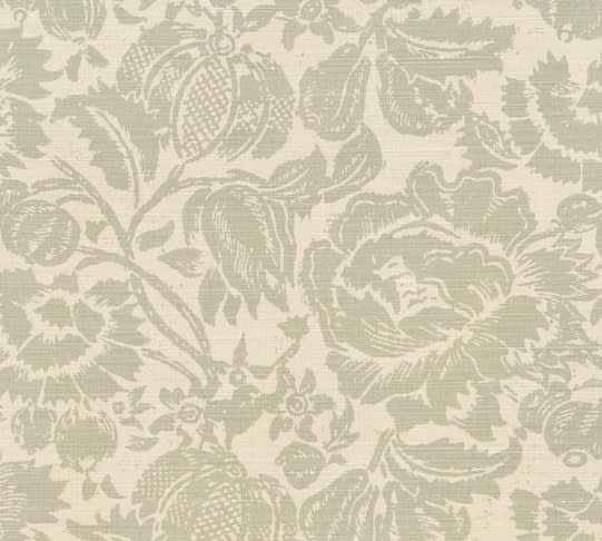 All Over Floral Positive Celadon On Beige