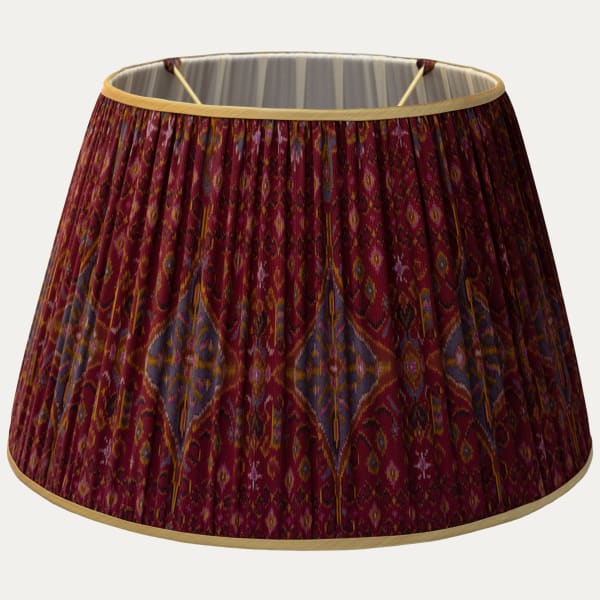 Beautiful Handloomed Thai Silk Lampshade with Lelievre Silk Trim