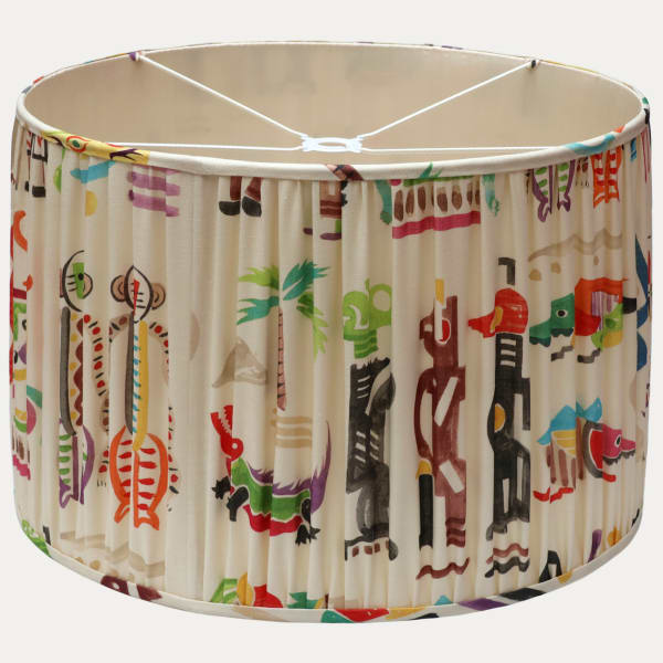 Clarence House Kinta Cream Handsewn Pendant Lampshade