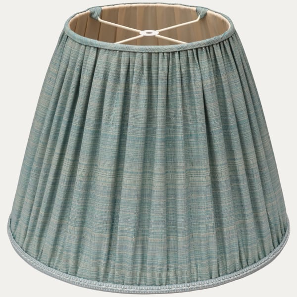 Guy Goodfellow Roussillon Aqua Hand-Sewn Lampshade with Silk Lining