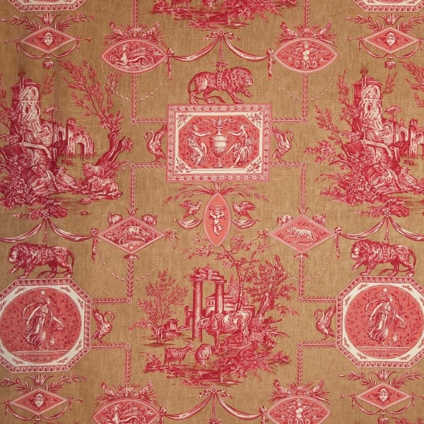 Les Muses Et Le Lion Brun Rouge