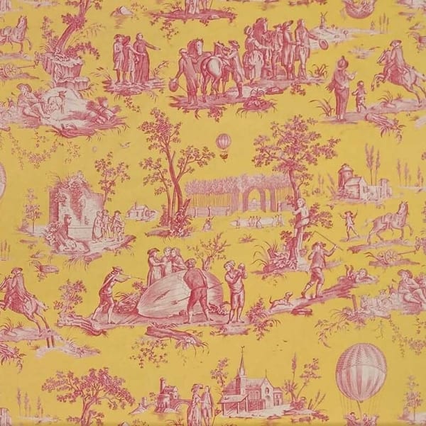 Gonesse Balloon Canvas Lemon Fuschia