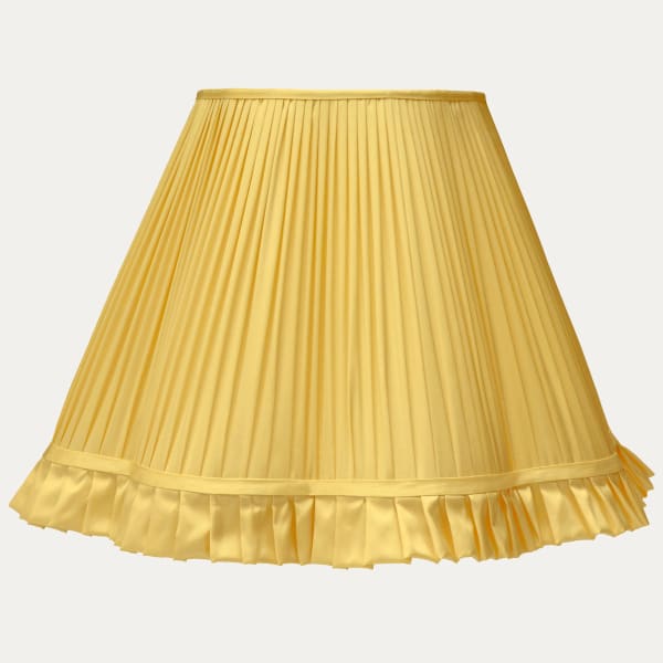 Douppion Marigold Silk Scallop Lampshade