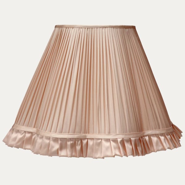 Douppion Orchid Silk Scallop Lampshade