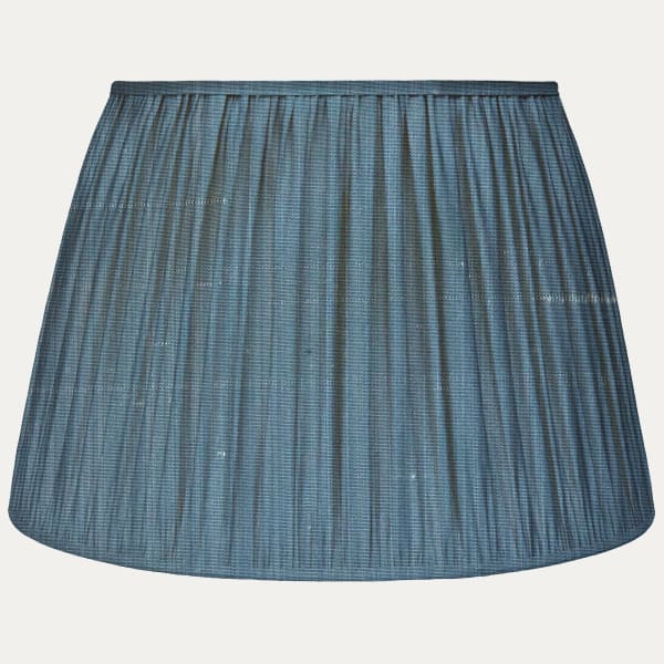 Dark Blue Strie SFJ Silk Pembroke Lampshade