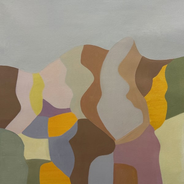 Florencia Trucco, Paisajes Interiores sobre naranja, 2024