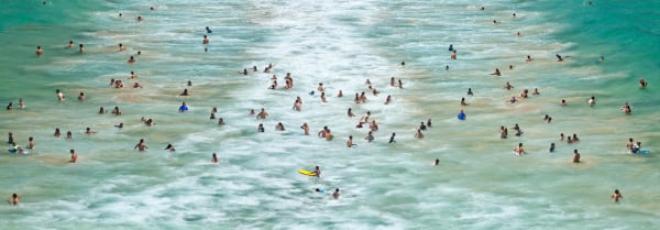 Cathy Carter, Paunui: White Wash Bathers, 2024