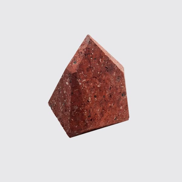 Chauncey Flay, Stone & Book 11, Canterbury), tuff stone pigment and stone paper Stone- 165 x 150 x 110mm Book- 215 x 300 x 45mm copy