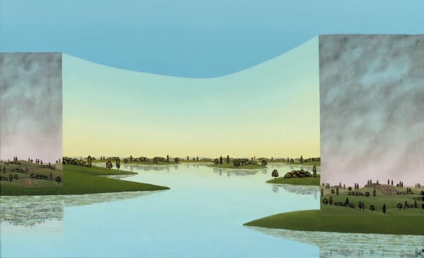 Franz Politzer, Der flankierte See, 2017