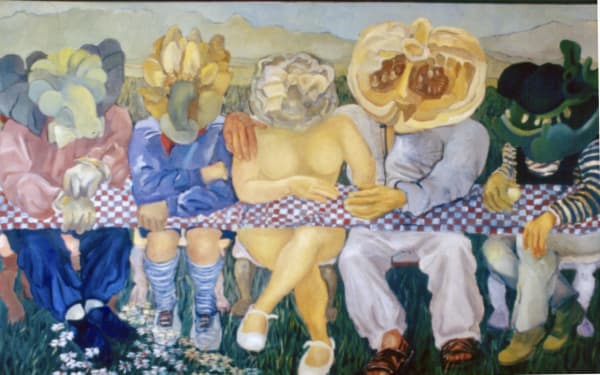 Dinner Party, 1979 Oil on canvas 172 x 272 cm