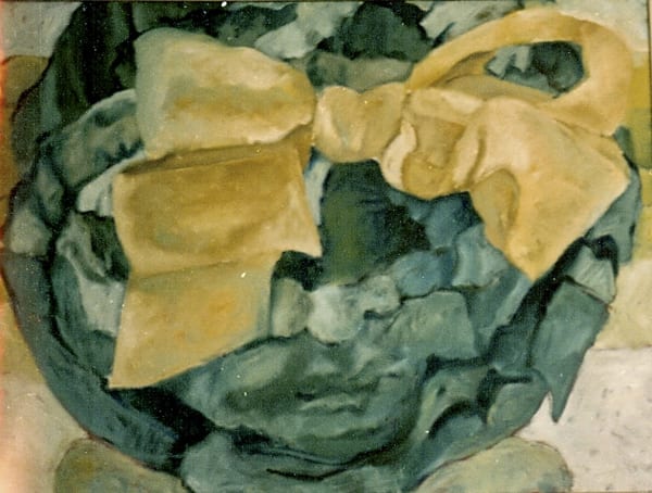 Cabbage Selfportrait, 1973 Oil on canvas 110 x 120 cm