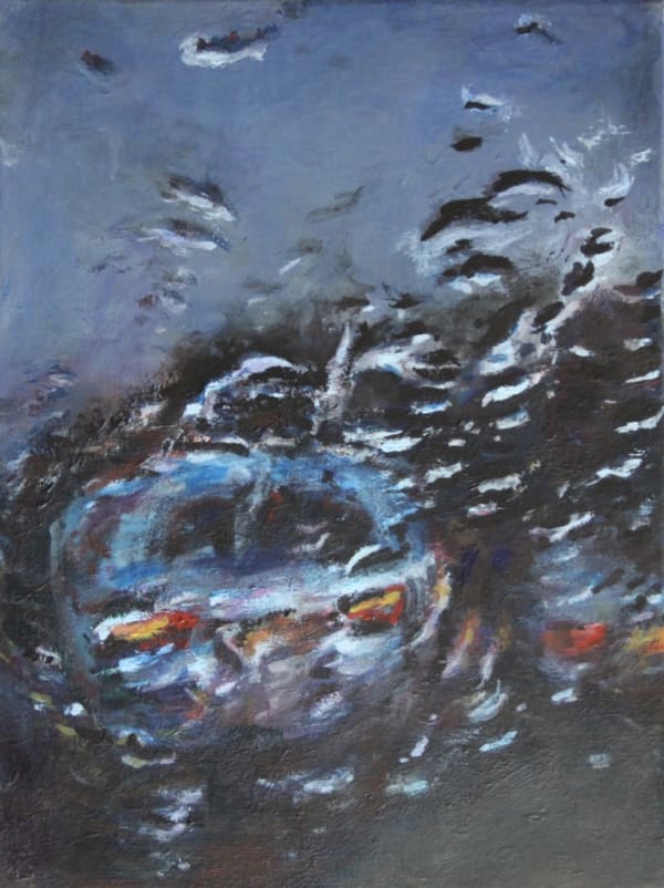 Francine Scialom Greenblatt, Rearview Rain, 2020