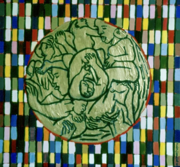 Style and Seduction, 2000 Oil and acrylic on canvas 100 x 100cm