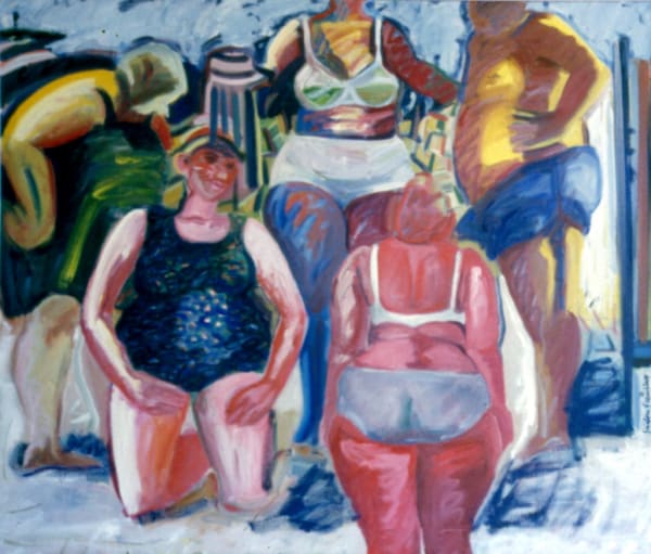 Muizenberg Flask, 1981 Oil on canvas 150 x 168cm