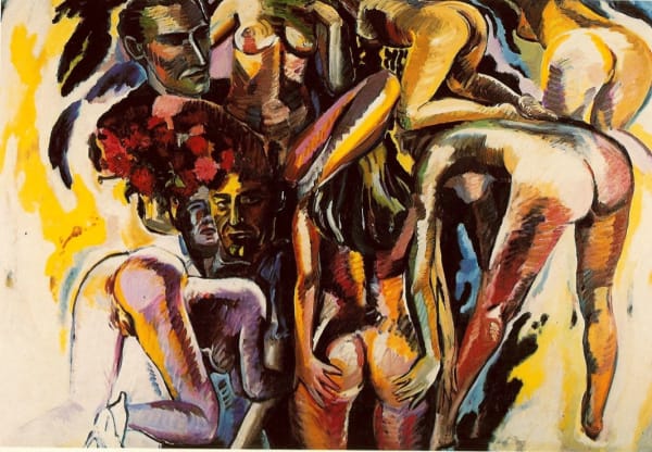 Wolpe Invitation, 1983 Oil on canvas 168 x 250cm