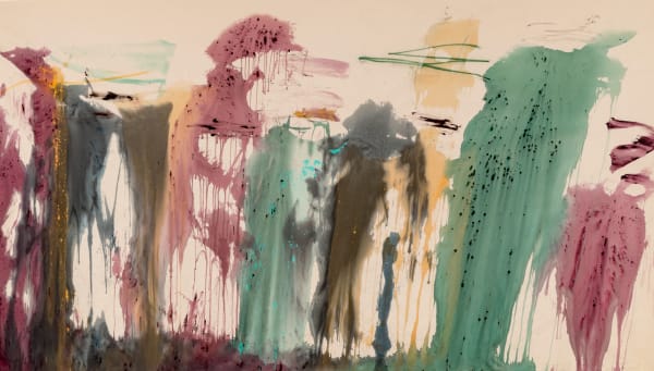 Salvation, 2024 acrylic on canvas 59 x 116 in.