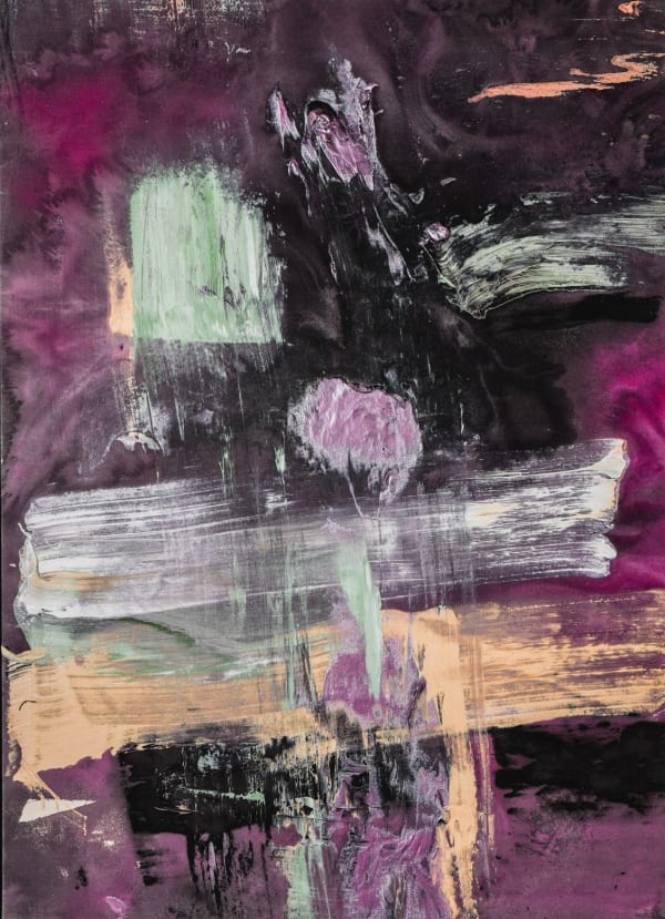 Crucifixion, 2017 acrylic on canvas 52 x 40 in.