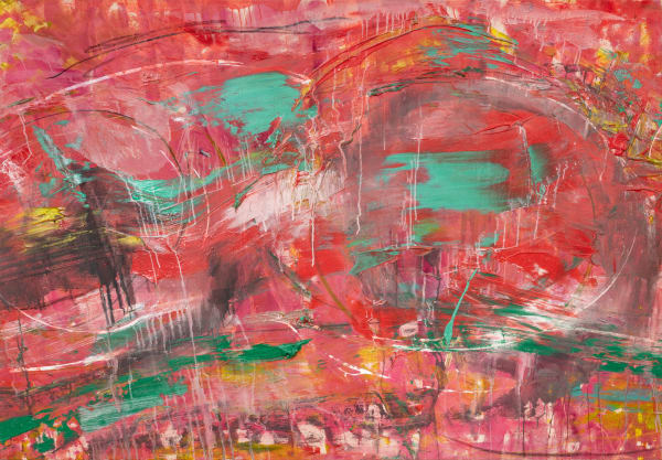 Object of Desire, 2008 acrylic on canvas 48 x 69 in.