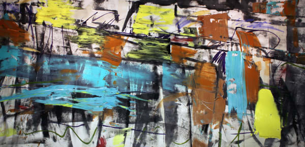 Highline, 2014 acrylic on canvas 52 x 105 in.