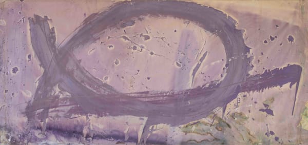 Who's Afraid of Purple, 1983 acrylic on canvas 148.5 x 72 in.