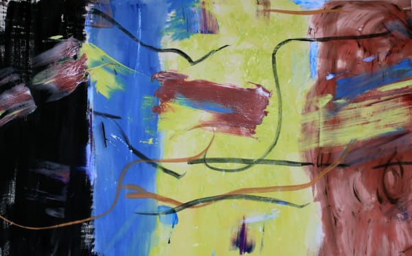 Bright Brick, 2016 acrylic on canvas 51 x 82 in.