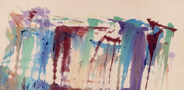 Silence, 2024 acrylic on canvas 60 x 119 in.