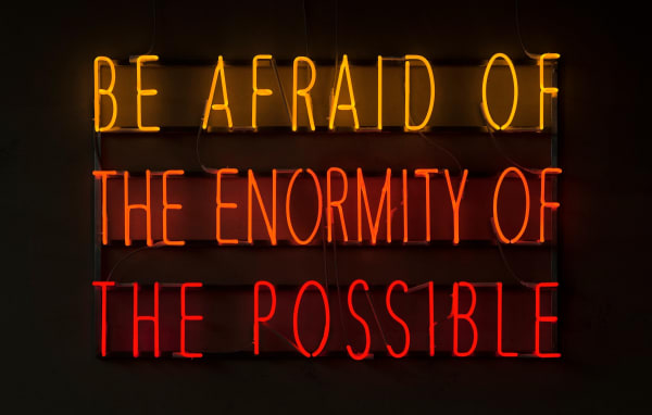 Alfredo Jaar - BE AFRAID OF THE ENORMITY OF THE POSSIBLE.