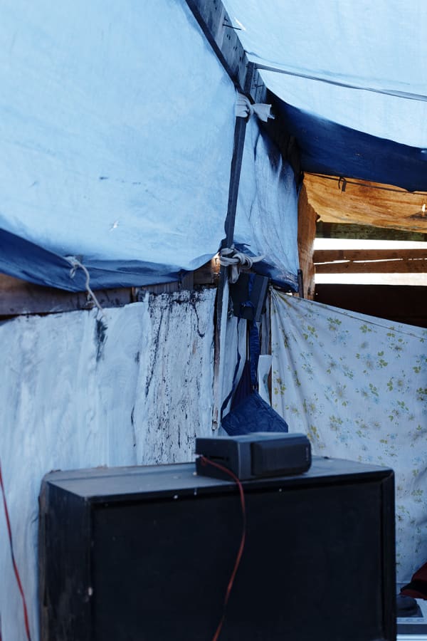 José Pedro Cortes, Structure (Blue), 2019