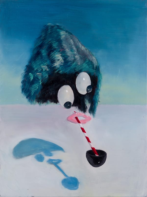 Gabriel Abrantes, Portrait (Drinking with Straw), 2020