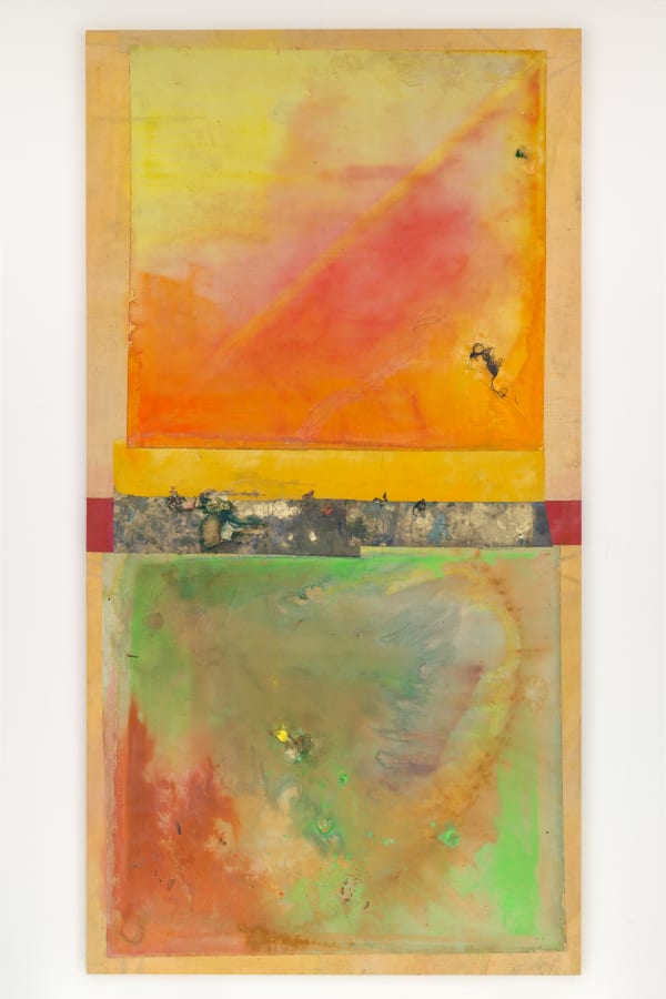 Frank Bowling, Orangecentered, 2023